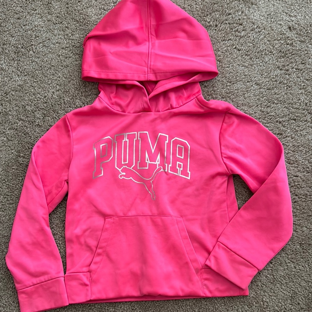 PUMA Kids Bright Pink Hoodie